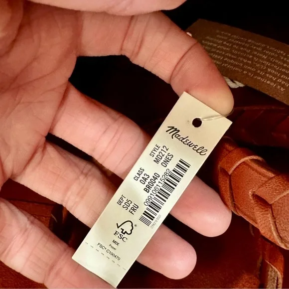 BNWT Madewell The Dylan Foldover Transport Tote - Picture 10 of 15